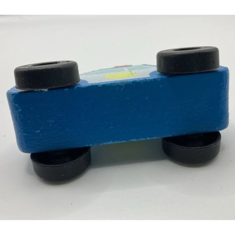 Melissa and Doug Wooden Emergency Vehicle Set Of 3 Toys Display Deco See Pics